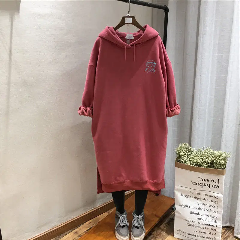 Black Long Hooded Sweatshirt Women Extra Large 200kg — feature 10