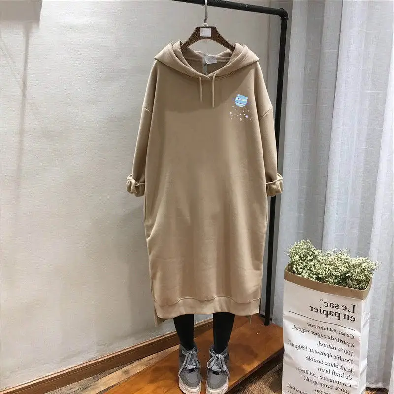 Black Long Hooded Sweatshirt Women Extra Large 200kg — feature 4