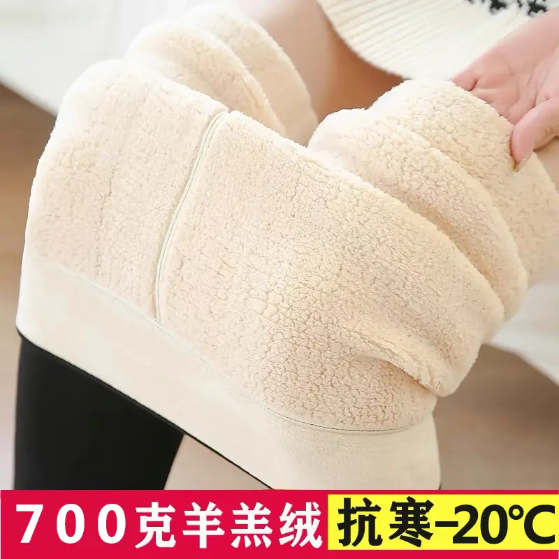 700g Wool Leggings Women Warm Thick Winter Pants - Image 6