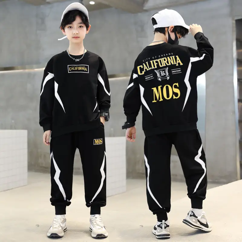 Douyin Boys Gray Sweatshirt Track Suit Medium Large - Image 3