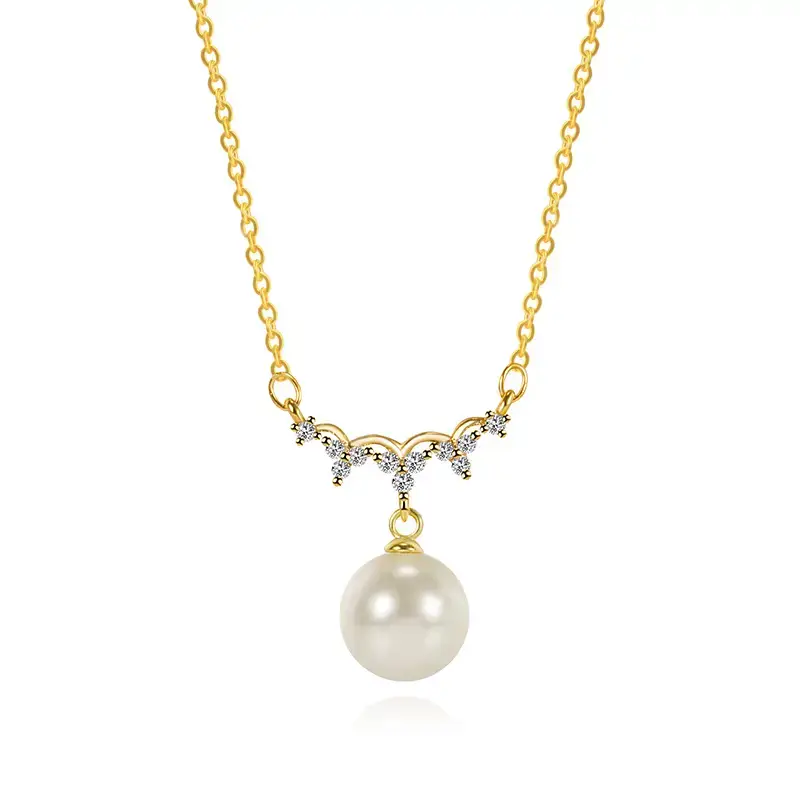 Elegant Pearl Necklace for Women Light Luxury Collarbone Chain