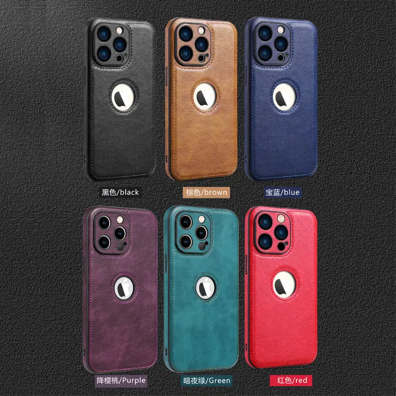 Brown Leather iPhone 17 Pro Max Case with Side Protection - Image 8