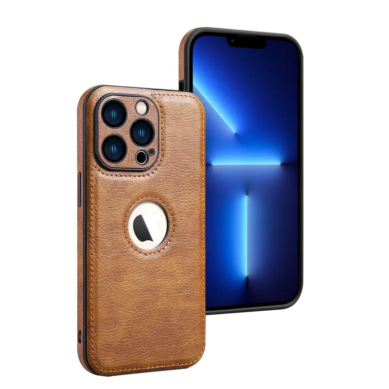 Brown Leather iPhone 17 Pro Max Case with Side Protection - Image 11