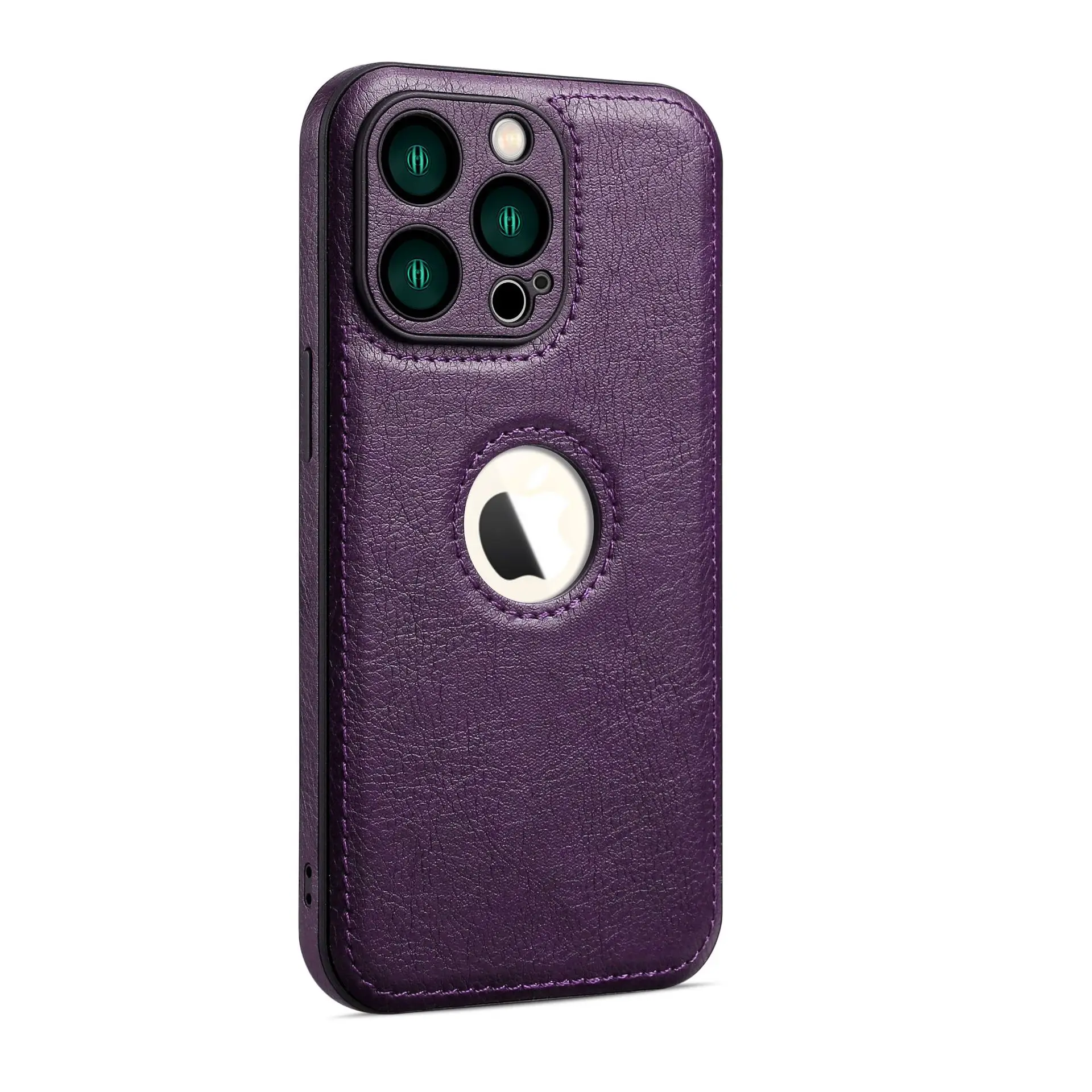 Brown Leather iPhone 17 Pro Max Case with Side Protection - Image 5