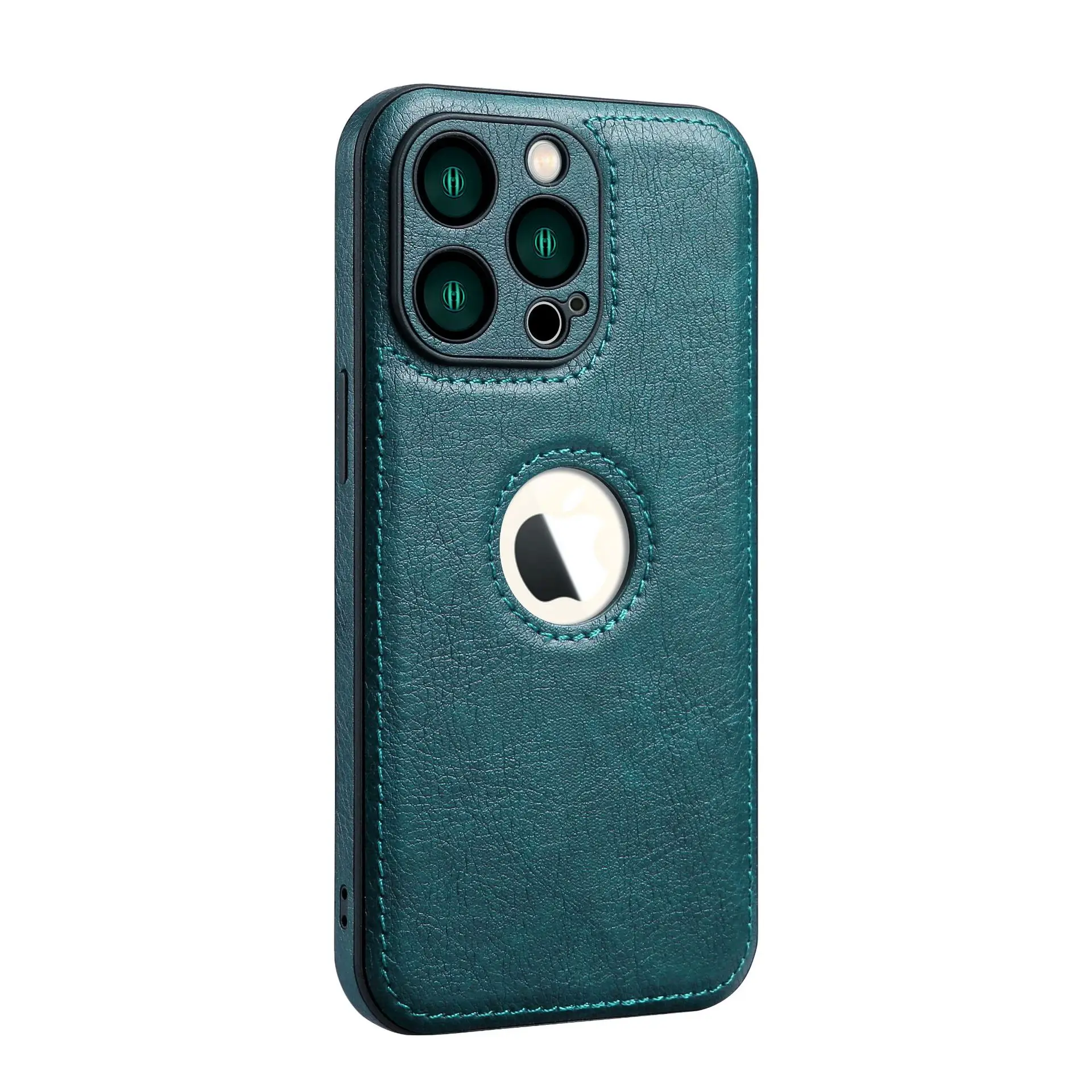 Brown Leather iPhone 17 Pro Max Case with Side Protection - Image 6