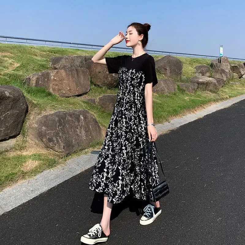Women Floral Midi Skirt High Waist Slim Fit — feature 12
