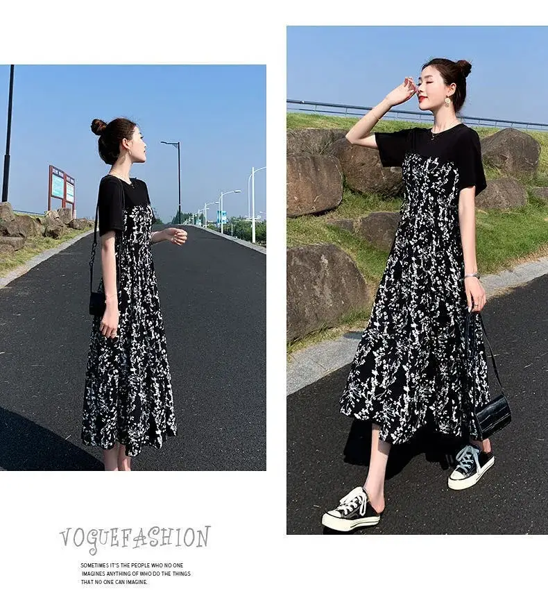 Women Floral Midi Skirt High Waist Slim Fit — feature 6