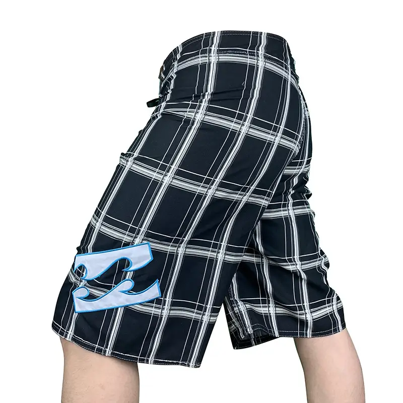 2023 Summer Men's Blue Striped Beach Shorts - Image 18