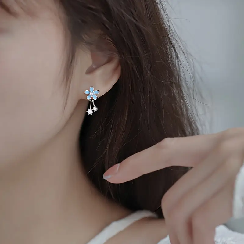 Women Daisy Tassel Earrings Mori Style Fresh Sweet Flower 2022 - Image 4