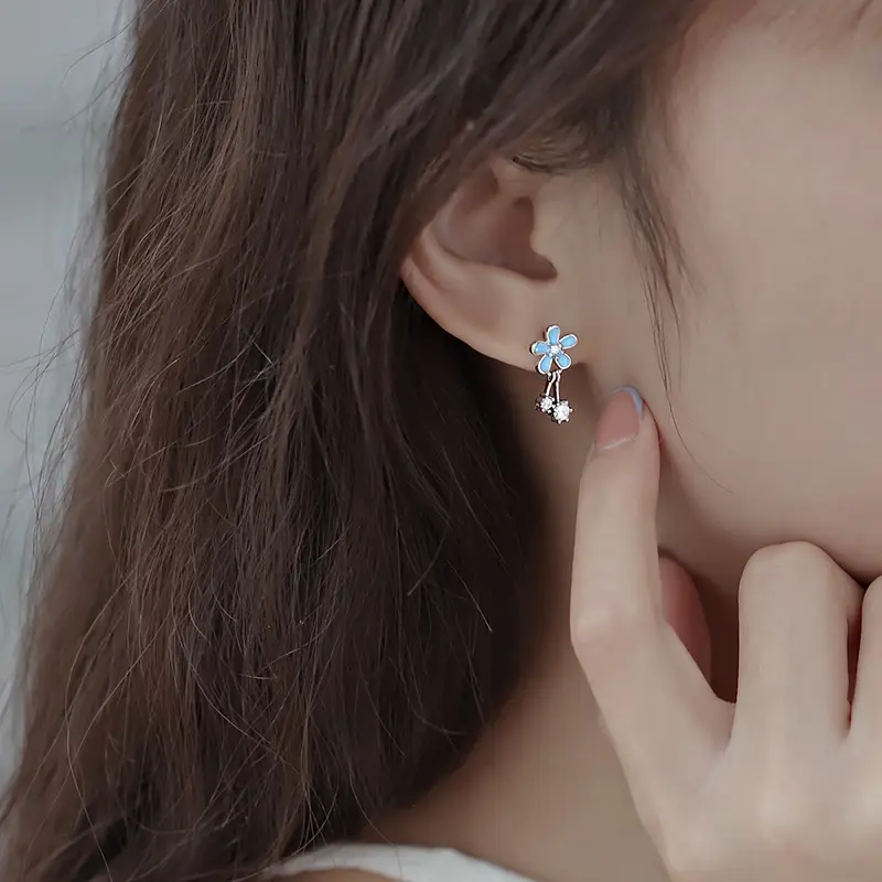 Women Daisy Tassel Earrings Mori Style Fresh Sweet Flower 2022 - Image 5