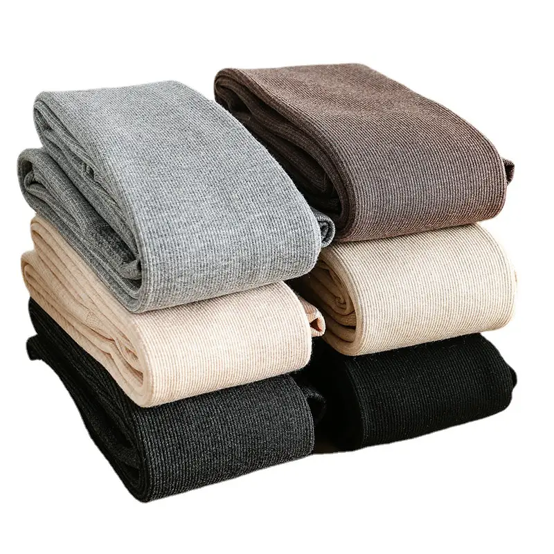 Women Fleece Lined Leggings Black Gray Winter Warm