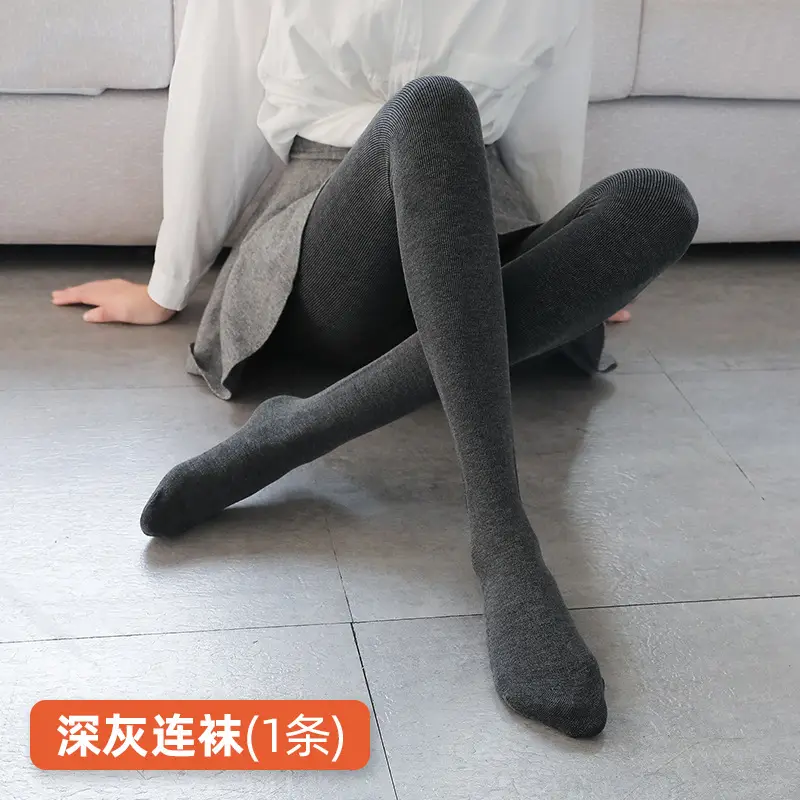 Women Fleece Lined Leggings Black Gray Winter Warm
