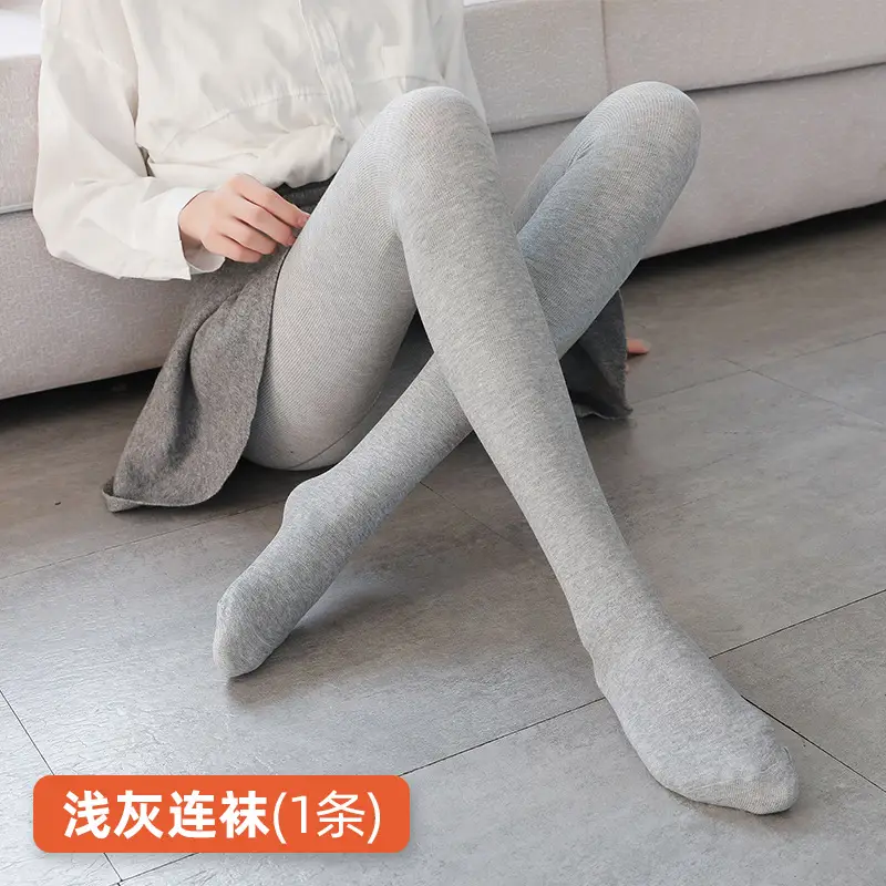 Women Fleece Lined Leggings Black Gray Winter Warm