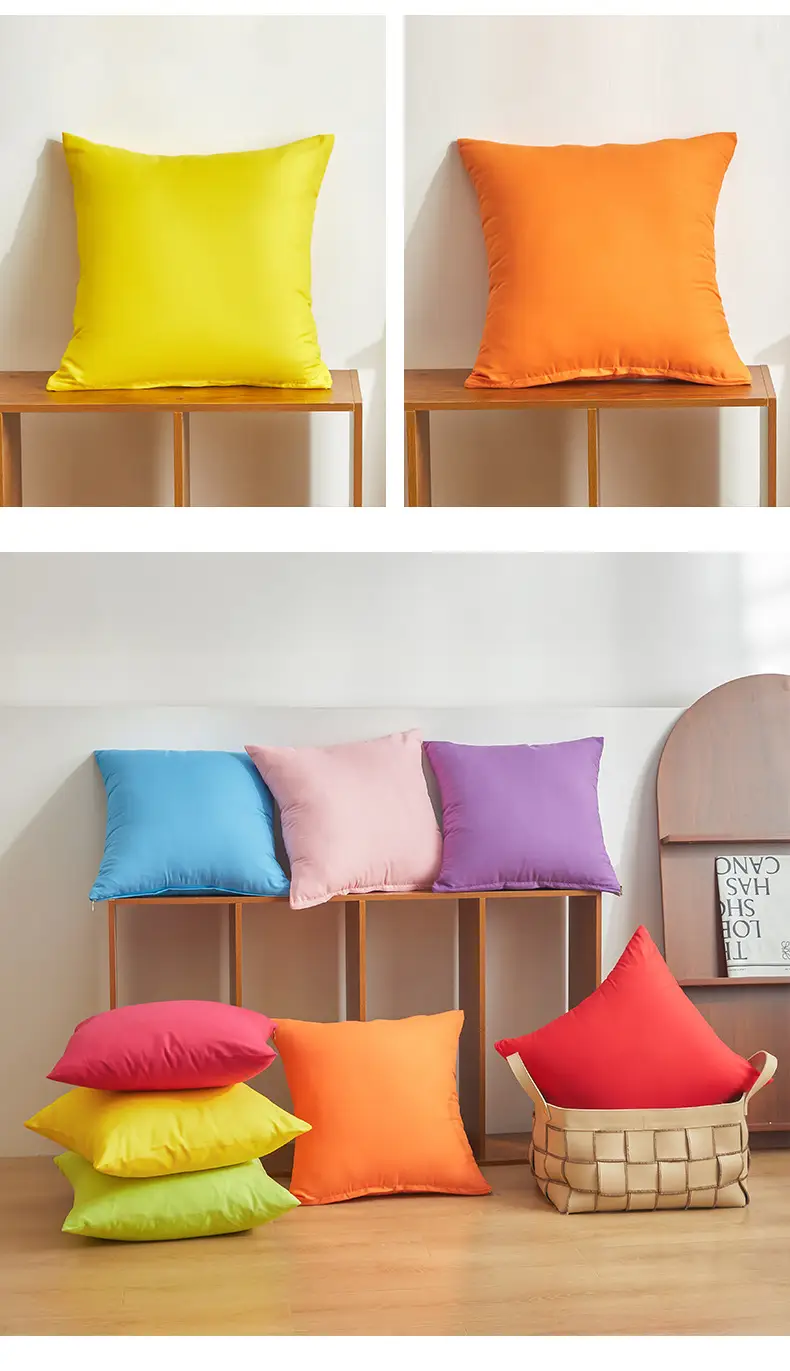 Blue Brushed Modern Living Room Pillowcase — feature 21