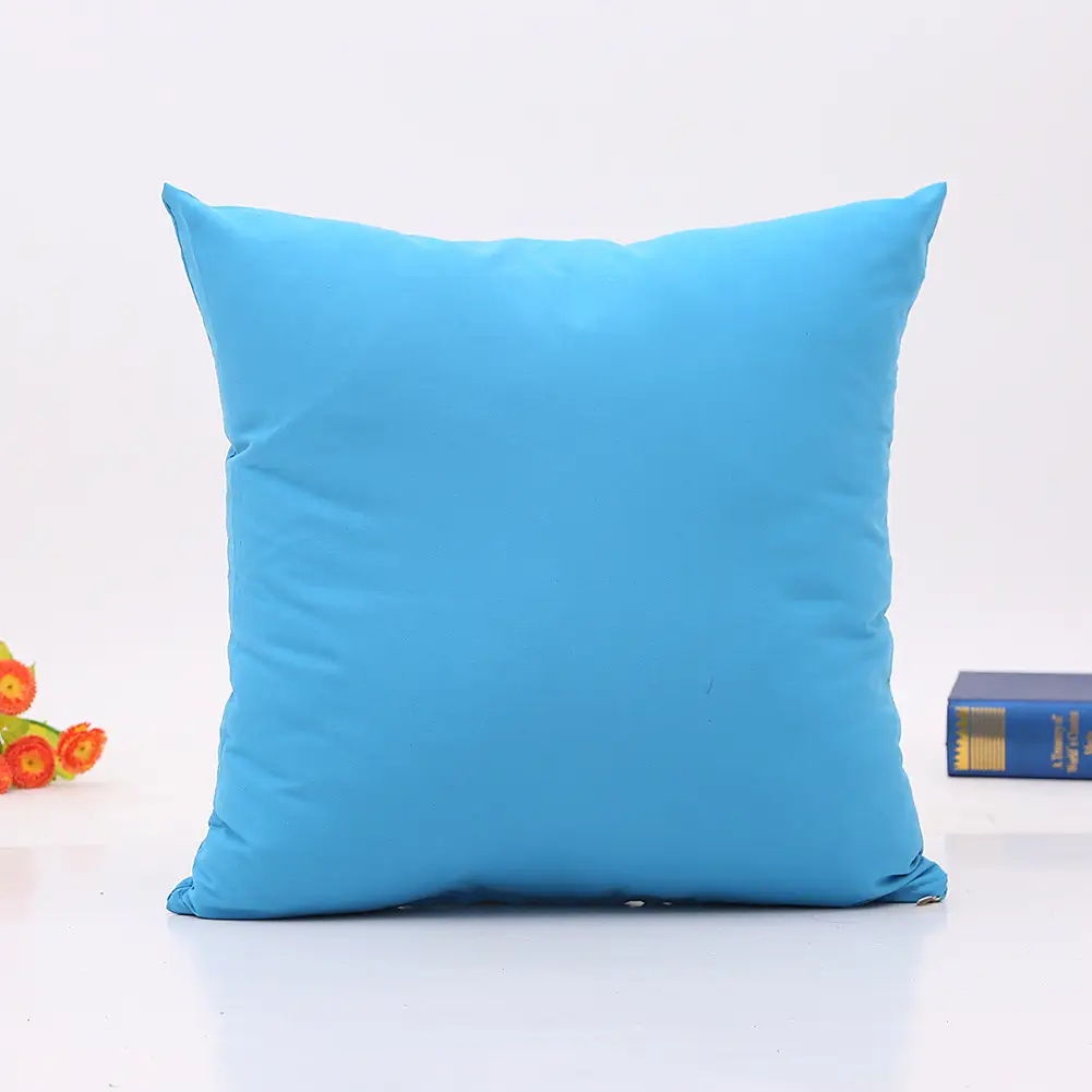 Blue Brushed Modern Living Room Pillowcase - Image 6