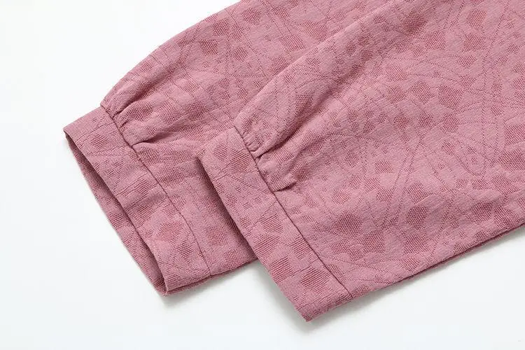 Pink Embroidered Cotton Mother's Cardigan Set — feature 26
