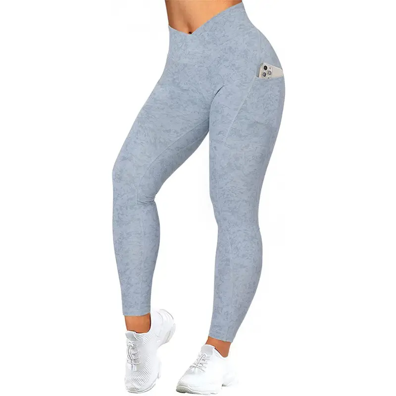 Black High Waist Yoga Leggings CM836 Large - Image 3