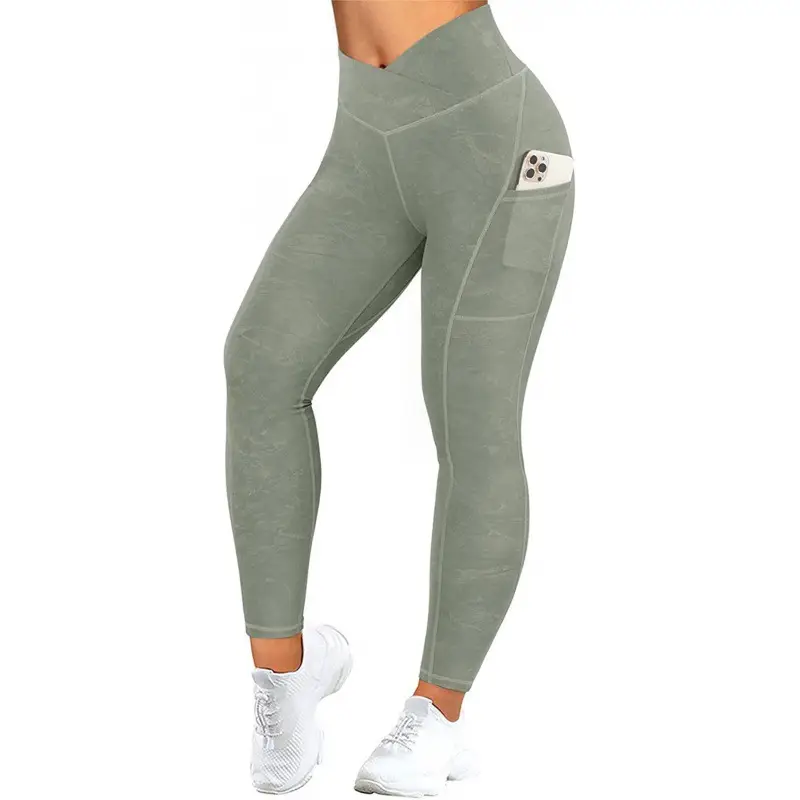 Black High Waist Yoga Leggings CM836 Large - Image 4