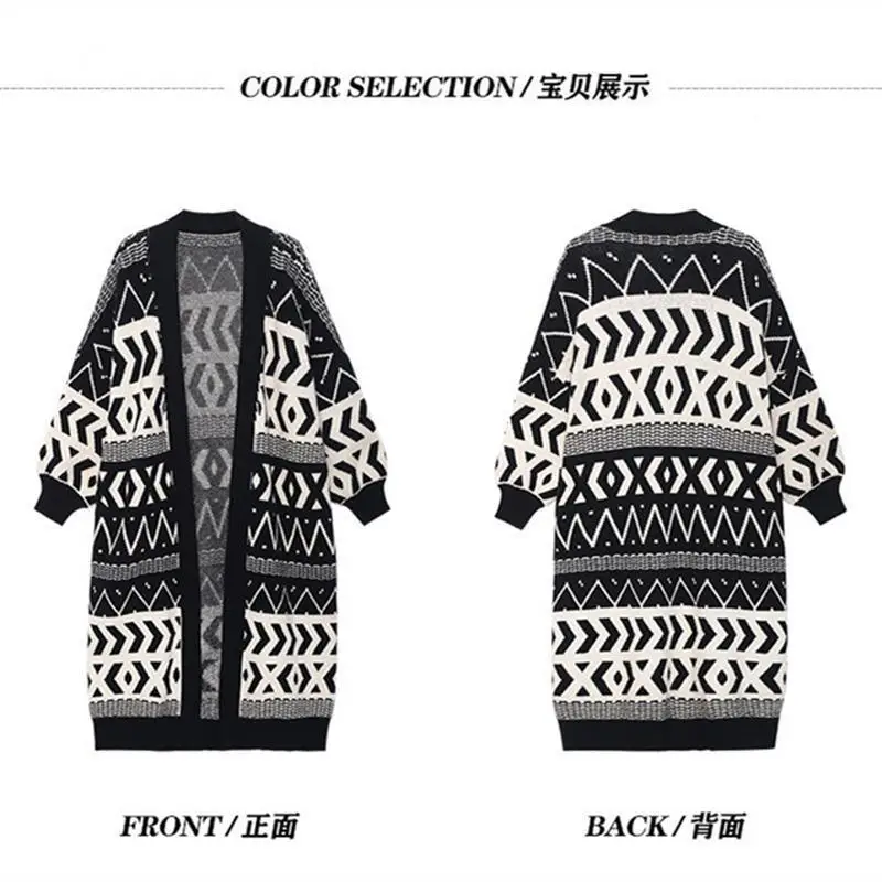 Large Size Korean Style Loose Sweater Women Outwear — feature 1