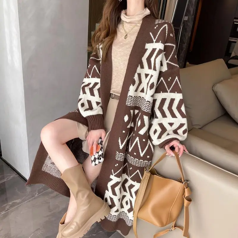 Large Size Korean Style Loose Sweater Women Outwear — feature 10