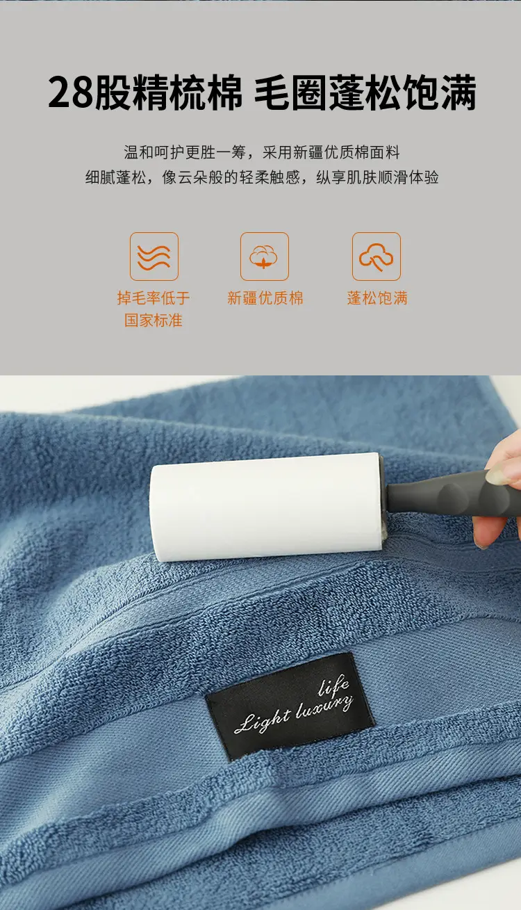 Pure Cotton Adult Face Towel Class A Thickened Soft Absorbent — feature 8
