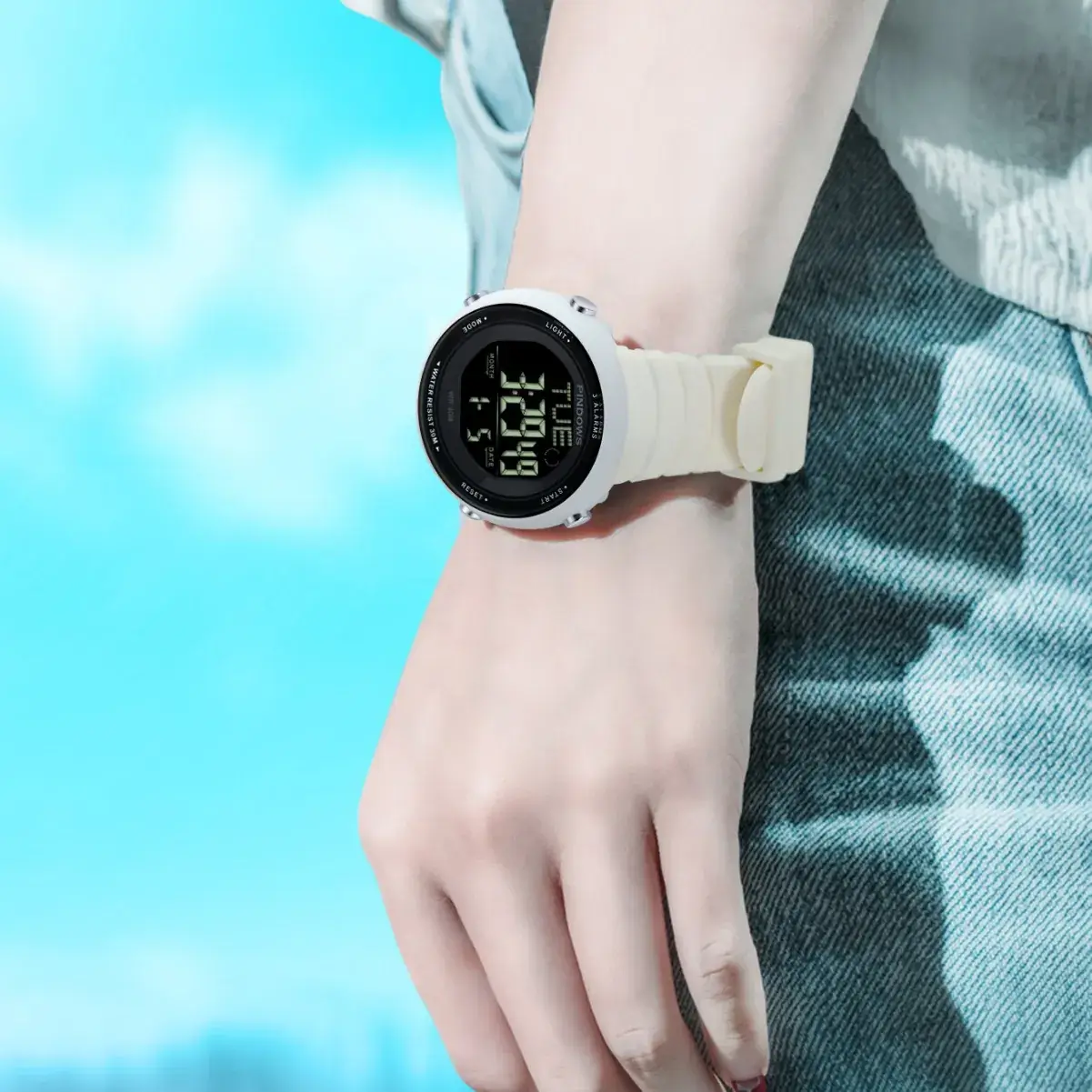 Pink Digital Couple Watches 10:58 Display - Image 14