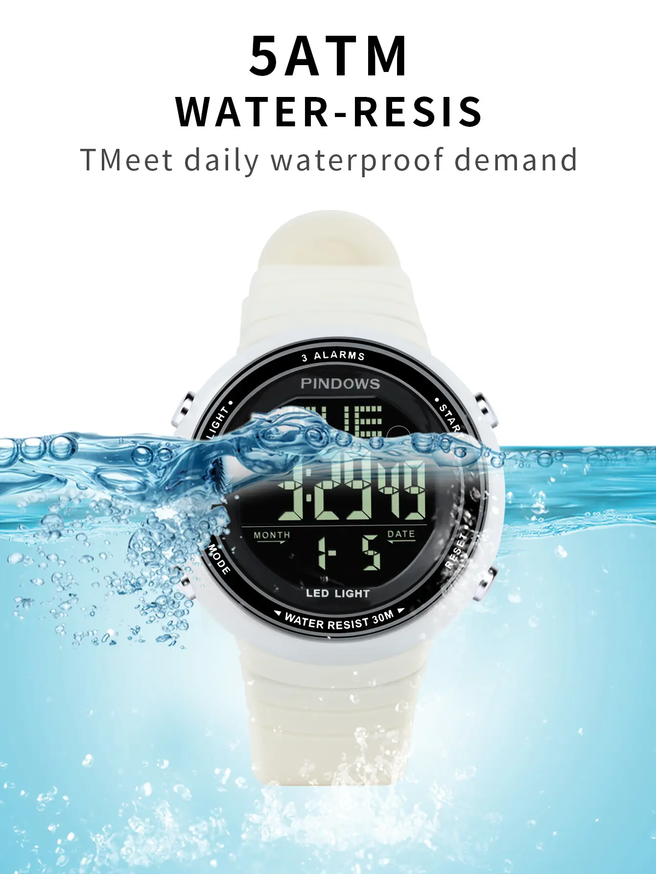Pink Digital Couple Watches 10:58 Display — feature 14