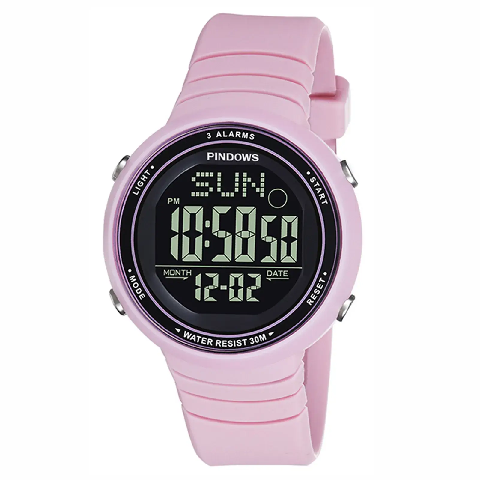 Pink Digital Couple Watches 10:58 Display - Image 4
