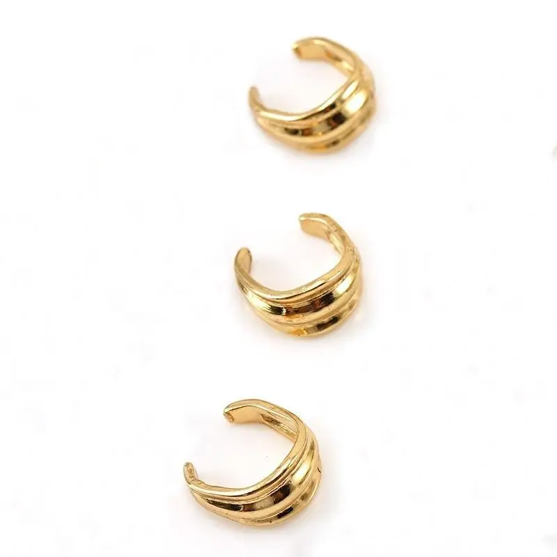 18K Gold Melon Buckle Jewellery Set Set of 3