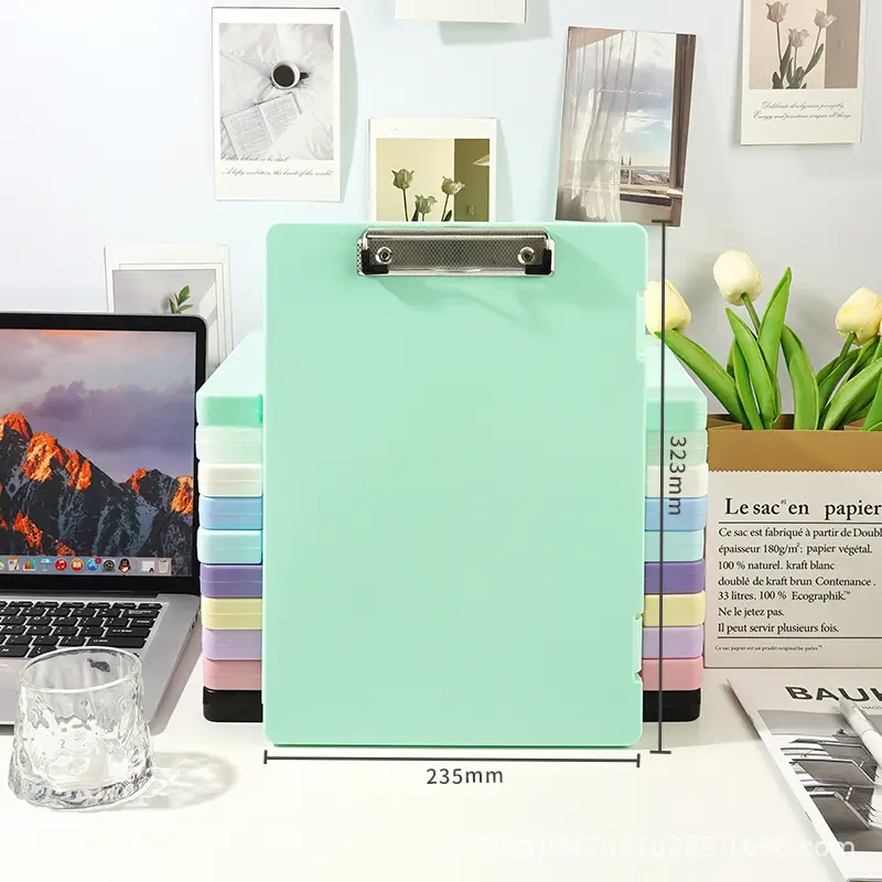A4 Transparent Storage File Box Blue PP Plastic - Image 12