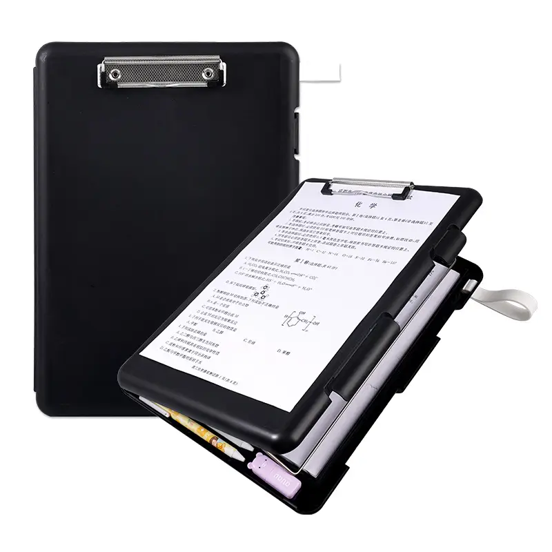 A4 Transparent Storage File Box Blue PP Plastic - Image 19