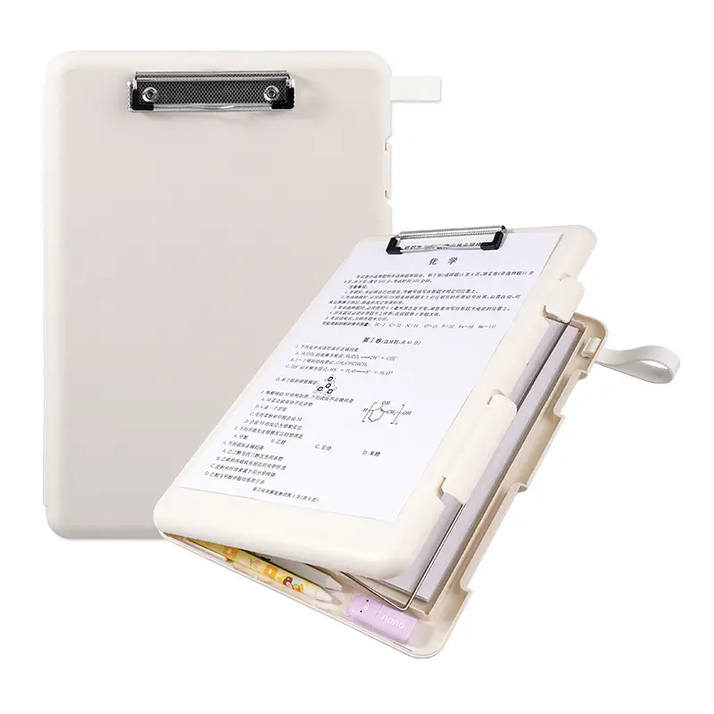 A4 Transparent Storage File Box Blue PP Plastic - Image 20