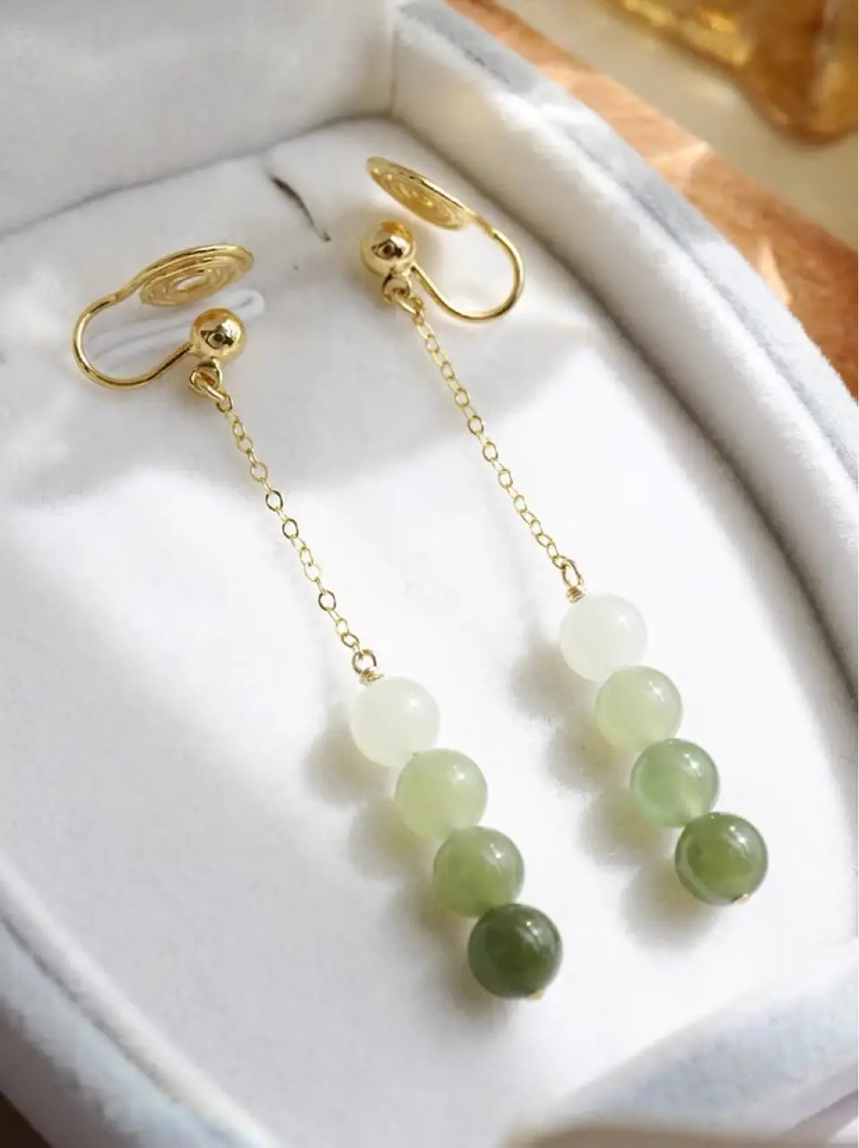 Green Jade Earrings for Women Anti-Drop — feature 9