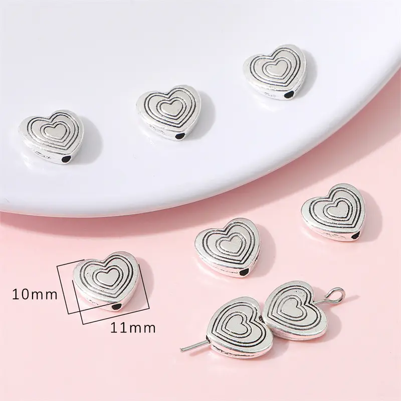 Ancient Silver Fish Bow Metal Accessories DIY Necklace Bracelet Pendant - Image 11