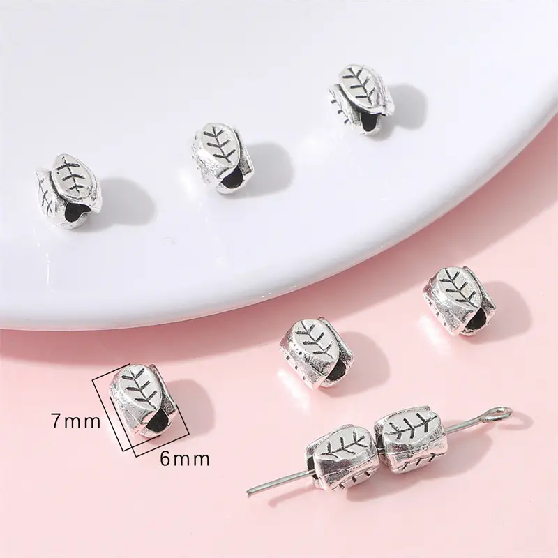 Ancient Silver Fish Bow Metal Accessories DIY Necklace Bracelet Pendant - Image 2
