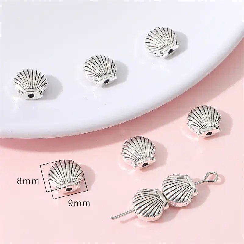 Ancient Silver Fish Bow Metal Accessories DIY Necklace Bracelet Pendant - Image 3