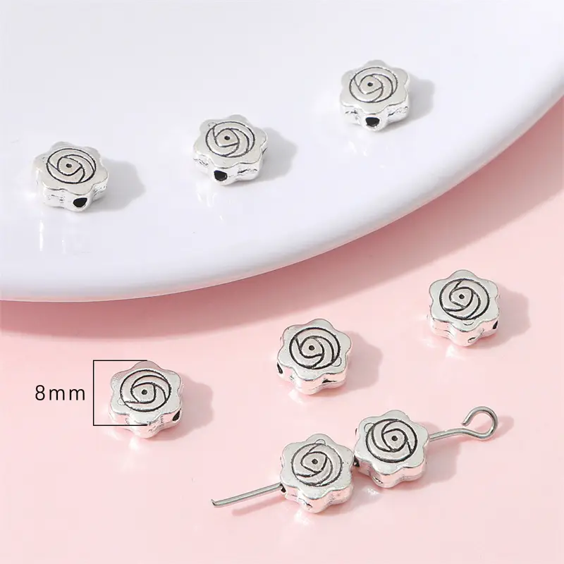 Ancient Silver Fish Bow Metal Accessories DIY Necklace Bracelet Pendant - Image 9