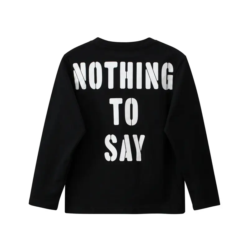 Autumn Korean Boys Long Sleeve Printed Jacket Base Shirt Set