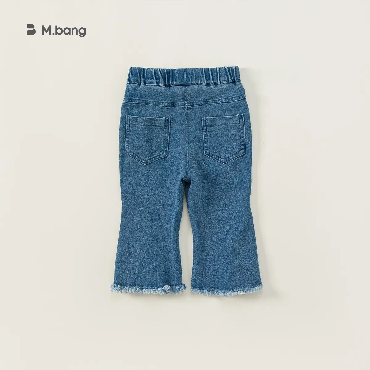 Girls Bow Bell-Bottom Jeans Spring Autumn - Image 5