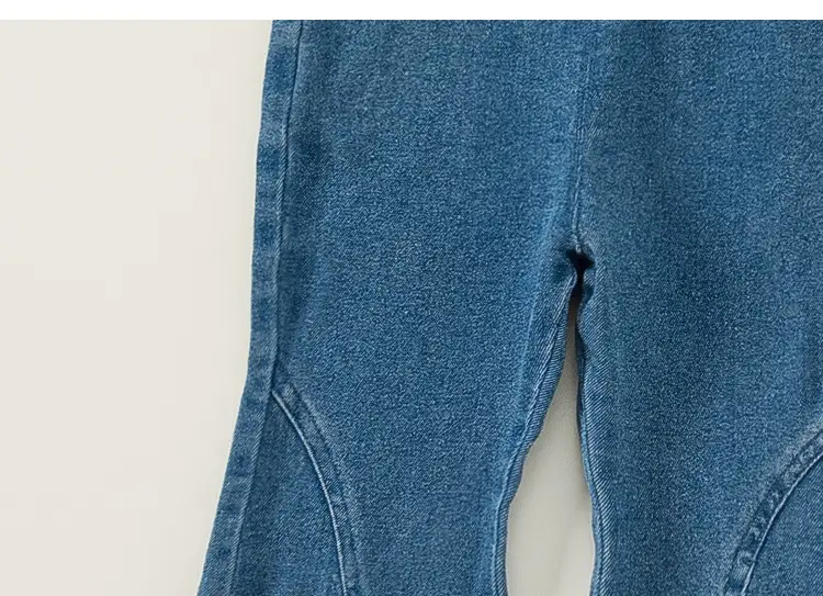 Girls Bow Bell-Bottom Jeans Spring Autumn — feature 5
