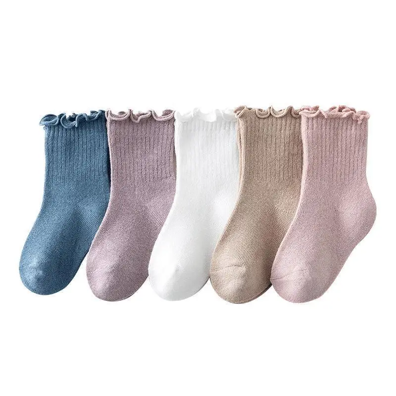 Blue Wooden Ear Mid-Tube Socks for Boys Girls - Image 10
