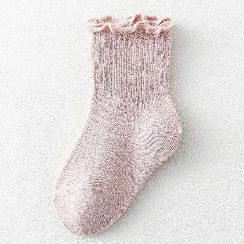 Blue Wooden Ear Mid-Tube Socks for Boys Girls - Image 2