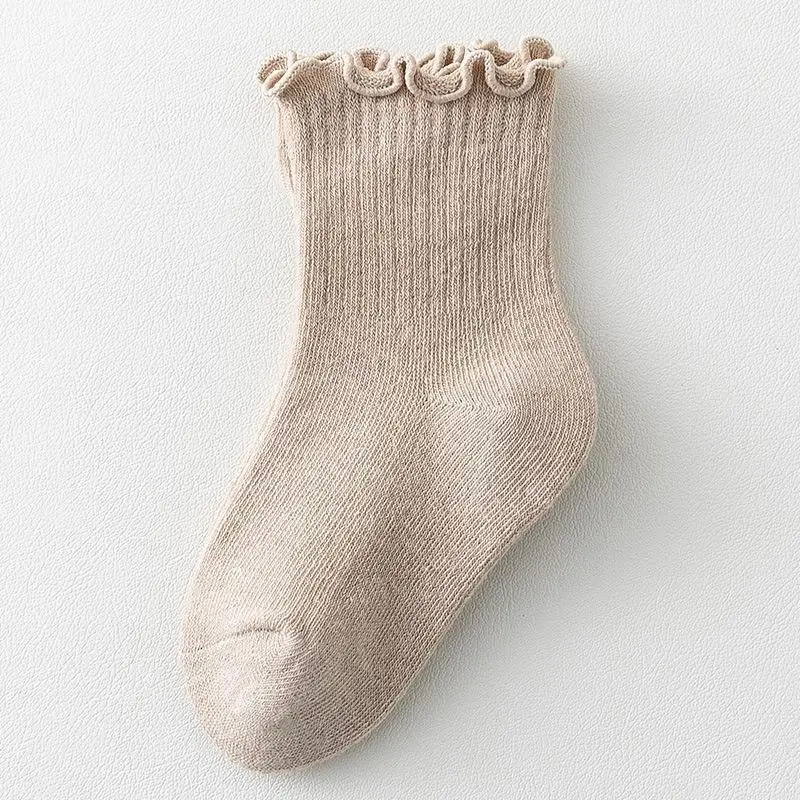 Blue Wooden Ear Mid-Tube Socks for Boys Girls - Image 3