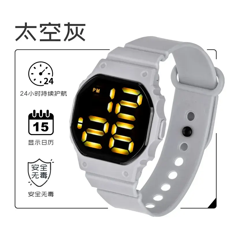 Luminous Digital Watch for Men Women Kids Waterproof Large Screen - Image 4