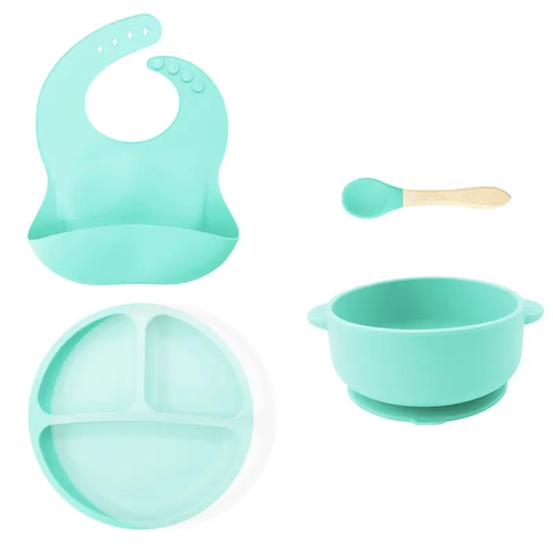 Silicone Baby Dining Set with Ear Bowl & Spoon - Image 11
