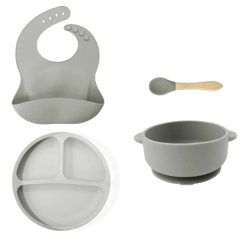 Silicone Baby Dining Set with Ear Bowl & Spoon - Image 17