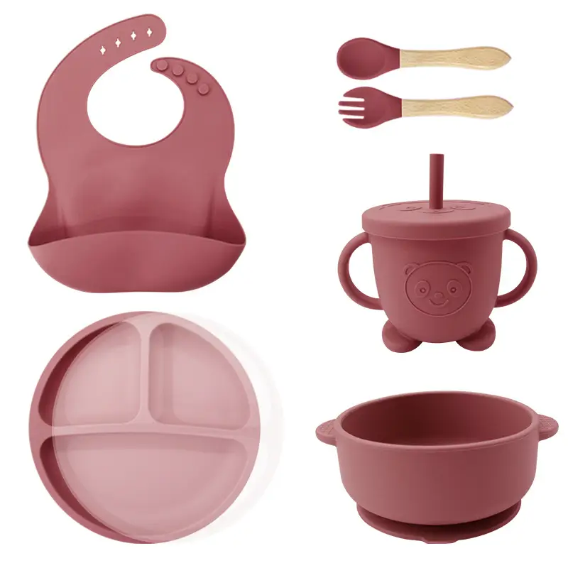 Silicone Baby Dining Set with Ear Bowl & Spoon - Image 4