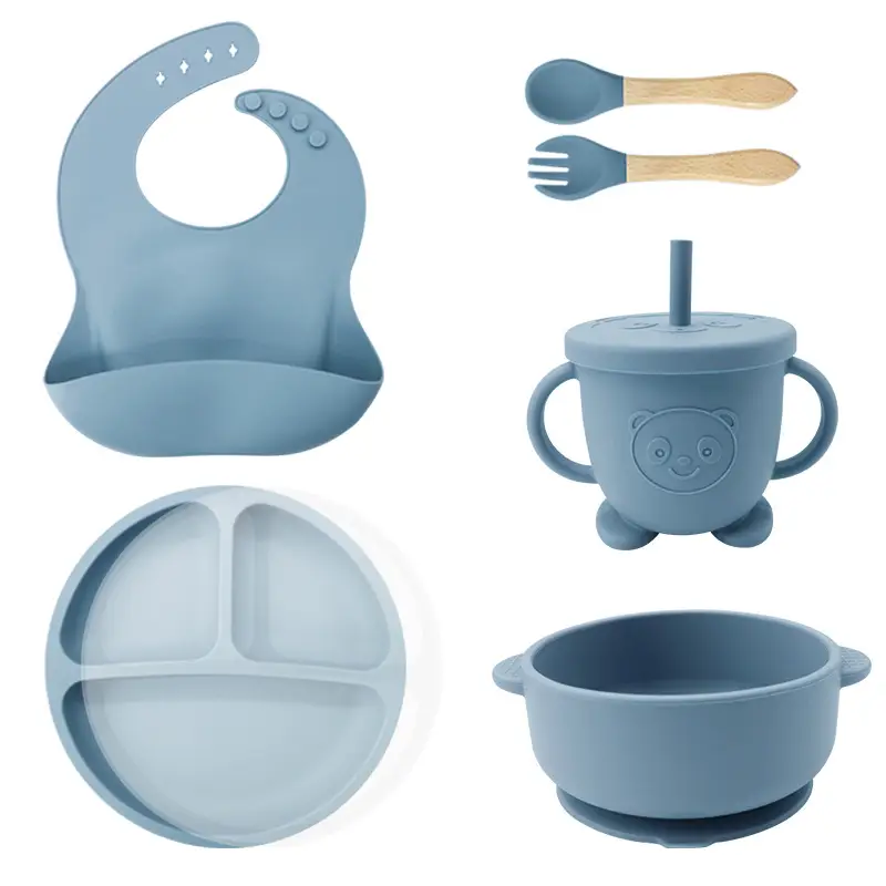 Silicone Baby Dining Set with Ear Bowl & Spoon - Image 6