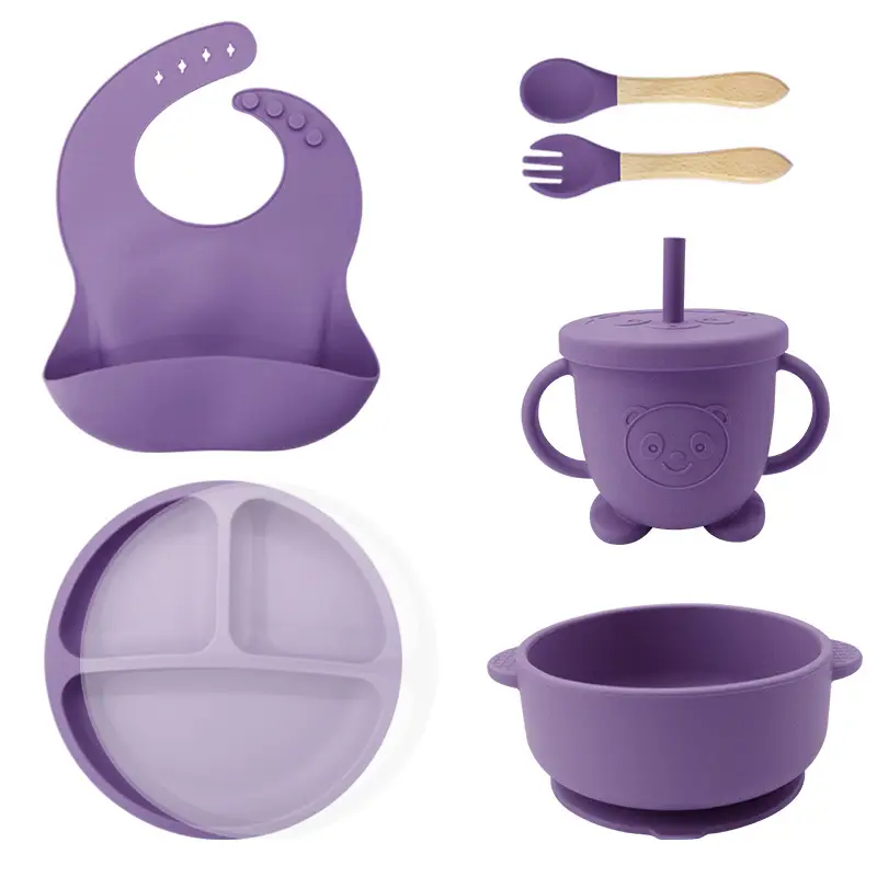 Silicone Baby Dining Set with Ear Bowl & Spoon - Image 8