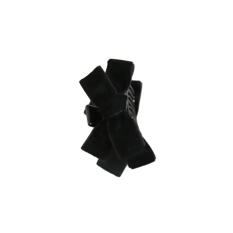 Black Velvet Bow Hairpin Clips for Summer Princess Headwear - Image 6